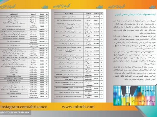 شرکت پژوهشی صنعتی آبریزان